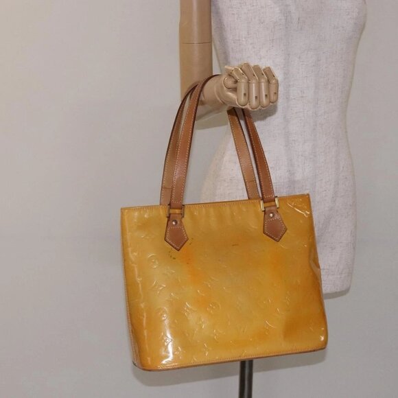 LOUIS VUITTON Monogram Vernis Houston Hand Bag Gris M91053 LV Auth 132526 - Picture 14 of 16